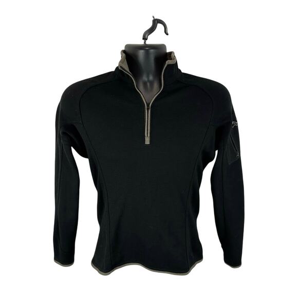 Arc’teryx Women’s 1/4 Zip Pullover Sweatshirt Black Size Small - Picture 1 of 9